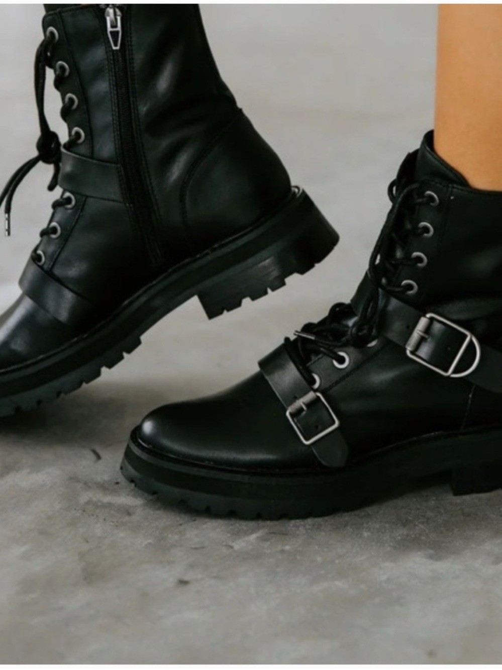 DV by Dolce Vita Black Combat Boots